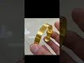 Making a pure gold cuff bangle bracelet