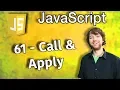 JavaScript Programming Tutorial 61 - Call and Apply