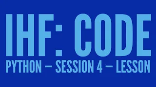 Intro to Python Lesson 4