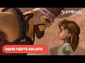 Download Lagu David Fights Goliath | Clip from A Giant Adventure | Superbook S01 E06