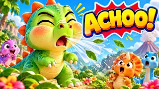 Sneezing Dinosaur Song 🦖🤧 | छींकता डायनासोर | Hindi Kids Song | MikuTV Rhymes