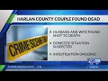 Husband wife found dead in Harlan County