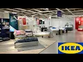 IKEA BEDS BEDROOM FURNITURE BED FRAMES TABLES DRESSERS SHOP WITH ME SHOPPING STORE WALK THROUGH