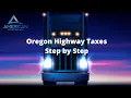 How to pay Oregon Highway Taxes 2022 Step by Step