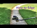 How to use a Lawn Edger the Right Way Fast and Easy- Ryobi Expand it Edge Attachment