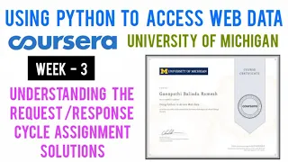 Coursera Using Python to Access Web Data Understanding The Cycle Assignment Answer