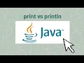 Java-print vs println statements