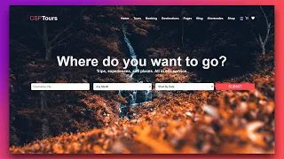 Create a Responsive tourist Website With HTML CSS and JS Traveling Website