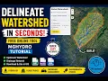 Quick Watershed Delineation for FREE MGHydro Global Watersheds Tutorial No GIS Software