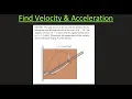 Dynamics Problem Find Velocity and Acceleration using Radial and Transverse Components