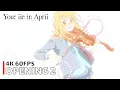 Download Lagu Your Lie in April - Opening 2 【Nanairo Symphony】 4K 60FPS Creditless | CC