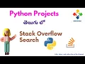 Stack Overflow Search Using Python Python Projects in Telugu Nerchuko
