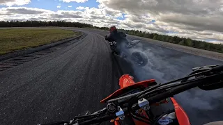 300HP TURBO HAYABUSA vs KTM 450 – DRIFT DAY MAYHEM!