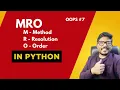 MRO Method Resolution Order in python