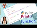 how the python print function works with end and sep parameters and also file parameters