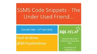 Guerrilla Talks - Paul Andrew
