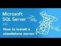SQL Server 2022 Standard Tips Tricks - Basic install with features