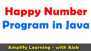 Happy number program in Java ICSE ISC Computer