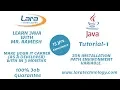 Tutorial-1 Installing JDK Path Environment Java Tutorial for Beginners Lara Technology