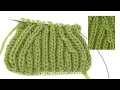 How to knit English rib with raglan decrease