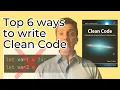 6 ways to write Clean Code Book Summary