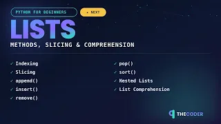 Python Lists Explained for Beginners Indexing Slicing Nested Lists List Comprehension