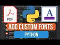 How to Add Custom Fonts with FPDF2 in Python FPDF2 Custom Font Tutorial