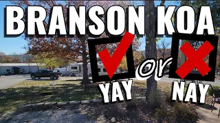 Branson Missouri KOA Full Campground Review