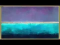 Rothko-Inspired 8HR Turquoise Color Field Seascape Gold-Framed Aesthetic Art Relaxing TV