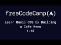 freeCodeCamp - Learn Basic CSS by Building a Cafe Menu 1-10