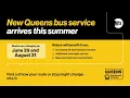 New Queens bus service arrives this summer