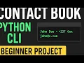 Build a Contact Book in Python CLI Project for Beginners