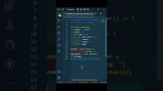 Python Count Number of Vowels