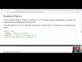 PYTHON BASICS Multi-Line Statements QuotationS Comments Multiple Statements on a Single Line Suites