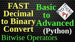 Program to Convert Decimal to Binary using Bitwise AND operator Decimal to Binary BitWise Operator