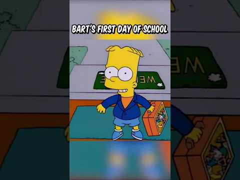 Bart's first day of school