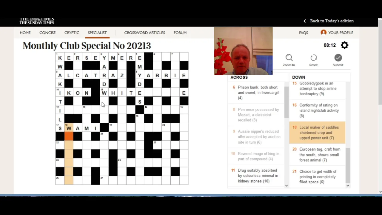 Mark battles the June Monthly Times puzzle