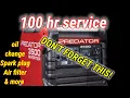 Predator 3500 Oil change Full 100 Service Spark plug Air filter