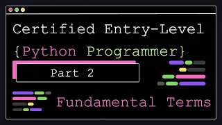 Certified Entry Level Python Programmer - Part 2