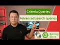 Spring Data JPA - Criteria Queries