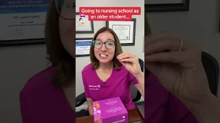 👩🏻⚕️🩺 Cathy Explains - Going to Nursing School as an Older Student: SHORT | @LevelUpRN