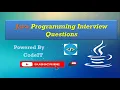 Java Interview Programs - Frequently asked Coding Questions