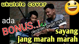 Download Viral !..sayang jang marah marah- Angkotasan- ( cover UKULELE feat memet/yogi ) @Eminor channel MP3