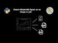 Export Matplotlib figure as an image or pdf in python