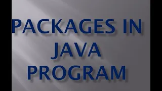 Java Packages in Hindi Compile and Run Java Package program import java class in another package
