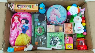 Unboxing Incredible Stationery Collection - Pencil Sharpener, Pencil Case, Eraser, Highlighter, Toy