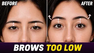 Low Brows Making Your Eyes Look Small? 4-Min Brow Lift + Eye-Opening Routine