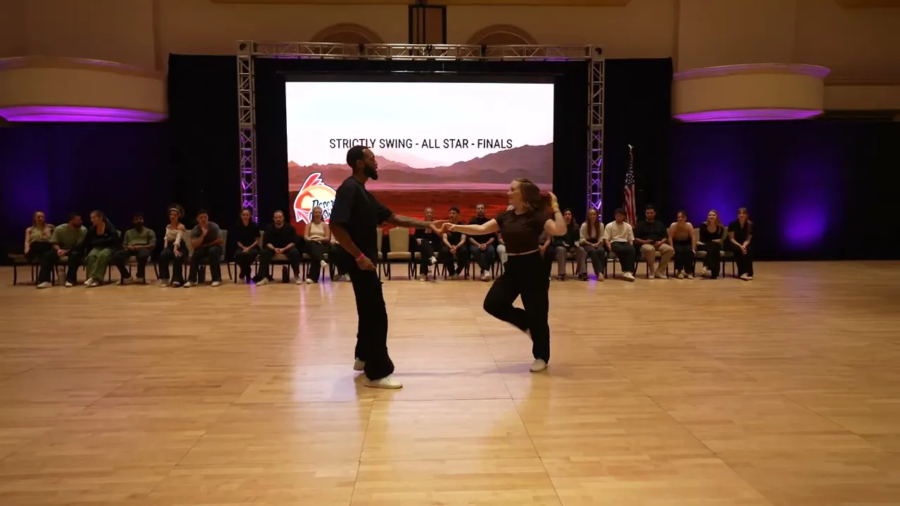 Amber O'Connell and Trevon Chaney- All Stars Strictly Final - Desert City Swing 2025