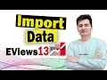 How to import data into EViews - step by step 3 methods