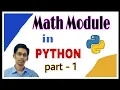 Python Math Module Part 1 Math Library of Python Math functions of Python